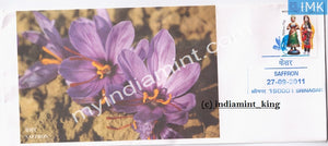India 2011 Special Cover Saffron Srinagar #SP6 - buy online Indian stamps philately - myindiamint.com