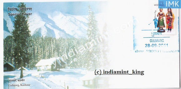 India 2011 Special Cover Gumarg Srinagar #SP6 - buy online Indian stamps philately - myindiamint.com