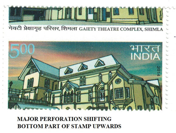 India 2014 Gaiety Theatre Complex Error Major Perforation Shift #ER1