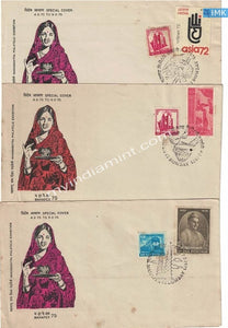 India 1975 Special Cover Mahapex - Set of 6 Different Cancellation #SP9 - buy online Indian stamps philately - myindiamint.com