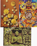 India 2007 Buddha Set of 6 Maxim Cards all Cancelled #M1