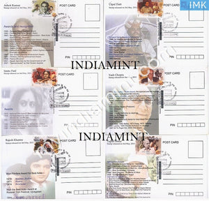 India 2013 Set of 6 Max Cards on Cinema Various Actors all cancelled #M1