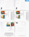 India 2006 Children's Day Set of 3 Max Cards Cancelled with Folder #M2