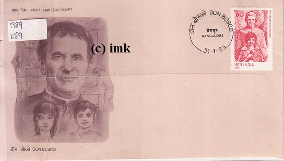 India 1989 Don Bosco (FDC)