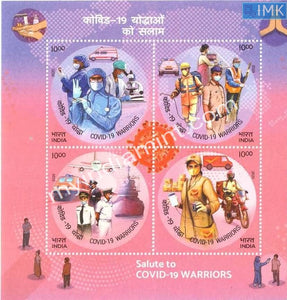 India 2020 Covid - 19 Warriors Miniature Sheet