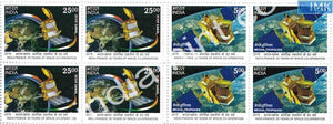 India 2015 MNH India France Space Co-operation 50 years 2v Set (Block B/L 4)