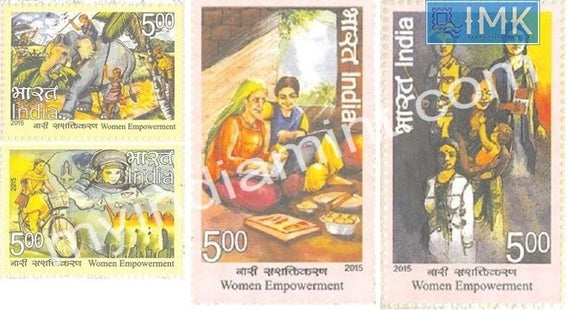 India 2015 MNH Women Empowerment 4v Set