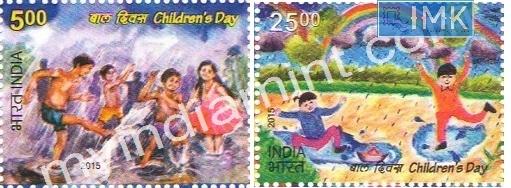 India 2015 MNH Children's Day 2v Set