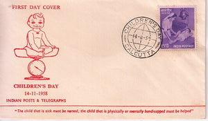 India 1958 National Children's Day (Fdc) #F1