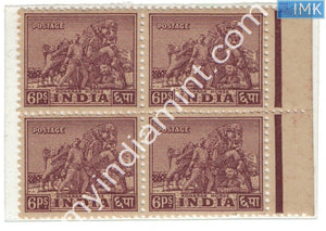 India MNH Definitive 1st Series 6Ps Horse Sun Temple (Block B/L4)