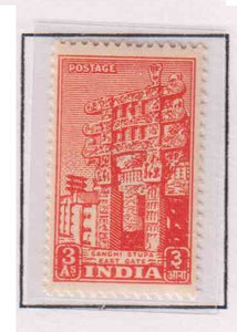 India 1949 Definitive 1st Series Sanchi Stupa East Gate MNH