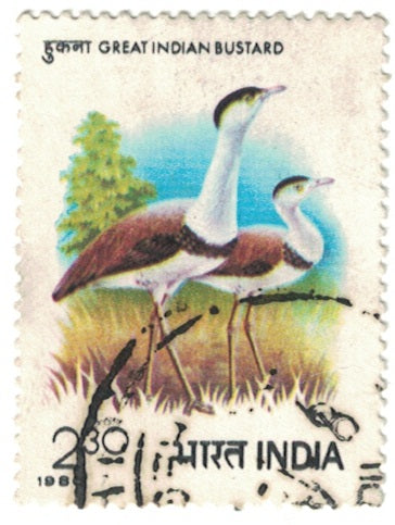 India 1980 Great Indian Bustard Used