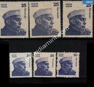 India Definitive Nehru Series MNH Complete Set