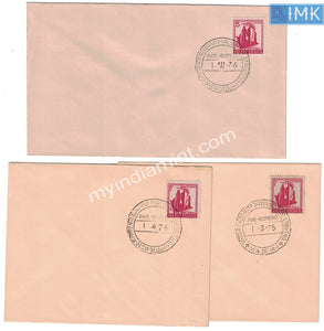 India Refugee Relief 3 Covers Different Dates Very Rare #F2