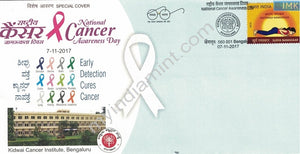 India 2017 Special Cover National Cancer Awareness Day #SP24