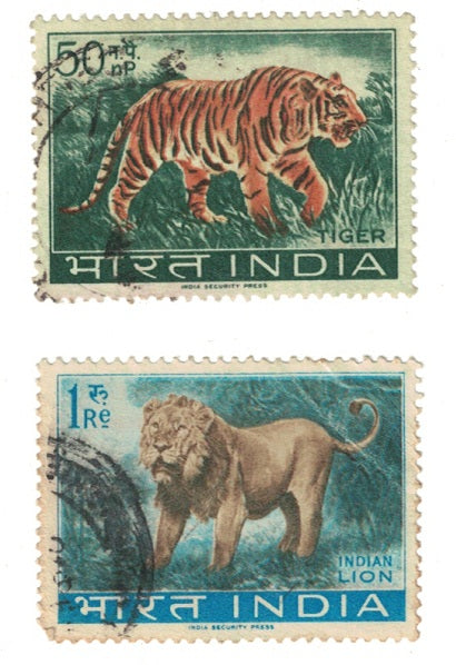 India 1963 Wild Life 2v Used